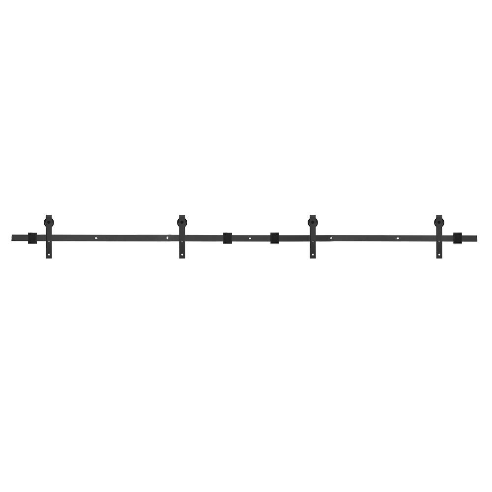 Barn Sliding Wood Door Track System Kit 4m Double Door Sliding Door Hardware Accessories for