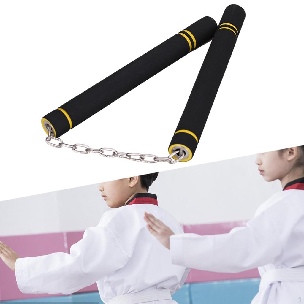 Pěnové tréninkové nunchaku Hračky Měkký nástroj pro děti Dospělé Profesionály Kung Fu Červené