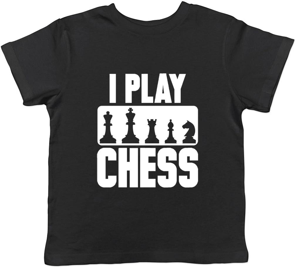 I Play Chess Boys Girls Kids Childrens T-Shirt 130