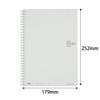 KOKUYO Soft Ring 80 White Notebook, Sheets, Semi-B5, Plain, Su-SV308W-W,
