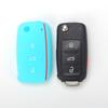 Silikon Araç Katlanır Anahtar Kılıfı Kılıfı Skoda Fabia Octavia İçin Seat Leon Toledo Altea Ibiza İçin Vw Golf Polo Bora Beetle İçin