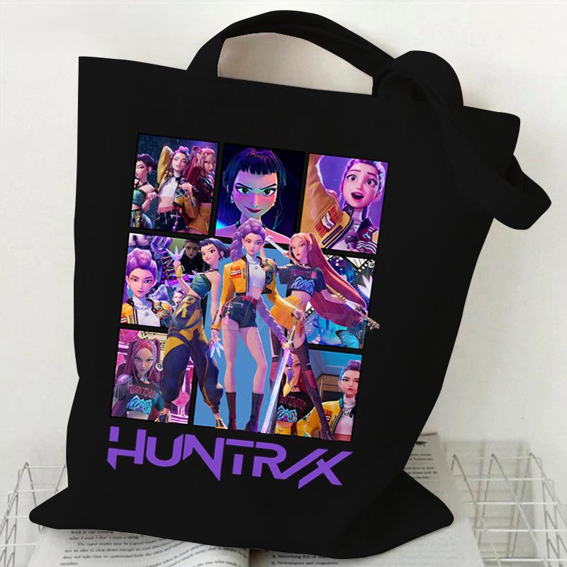 Witch Hunters Peripheral Fashion Shoulder Bag Women's Large Capacity Student Canvas Bag Work Commuter Tote Bag
