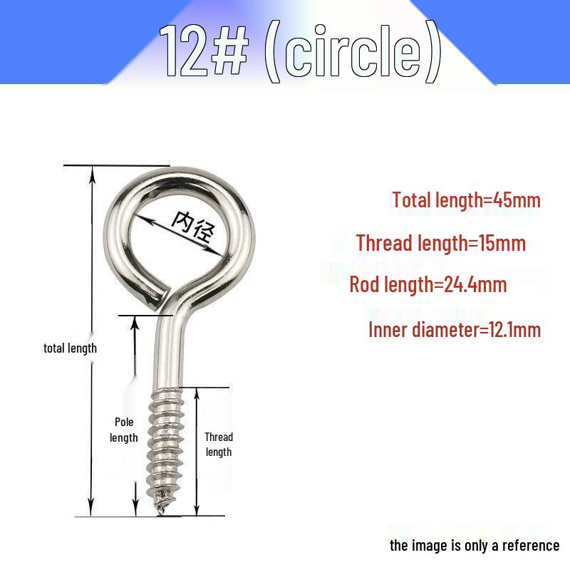 Eye Bolt & Assorted Hooks with Self-Tapping Screws
