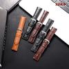 Vintage Slub Pattern Leather Watchbands 18mm 20mm 22mm Watch Band Strap Steel Pin Buckle Accessories High Quality Wrist Bracelet