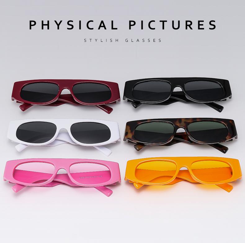 6pcs Sets Cat Eye Brand Sunglasses Women Luxury Designer Minimalist Leopard Pattern Retro Eyeglasses UV400