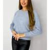 New Plush Pullover Solid Color Long Sleeve Large Size Round Neck Imitation Mink Knitted Sweater Women