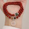 Natural Nanhong Agate Two-Circle Bracelet Fashion Women Daily Jewelry Lucky Gift