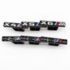 AAAQH1 For M Power X5 X6 Front Grille Emblem X3 X4 Gloss Black White 3D ABS Logo X2 Performance Badge Auto Car Exterior Accessories
