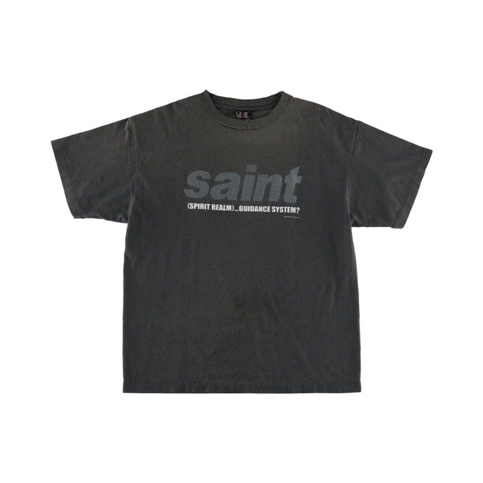 

Черная мужская футболка Saint Michael System SM-S23-0000-006