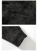 Men's American Retro PU Leather Stand Collar Motorcycle Jacket - Winter Style, Padded, Loose Fit, Versatile and Casual.