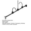 Adjustable Garland Hanger for Front Door Extendable Metal Plant Hanger with Hook No-Drilling Installation