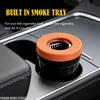 Rotating Lid Car Ashtray Plastic Metal Integrated Mini Smoke Holder Windproof Odor Isolation for Vehicle Desktop Home Gift