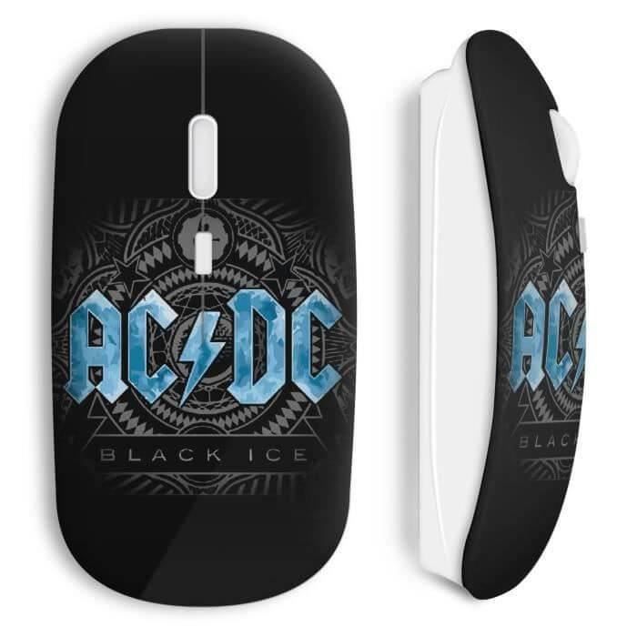 Bezdrátová myš - AC/DC - Black Ice Rock N Roll - USB WiFi v balení - Kompatibilní s Mac a PC - Černá