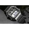 Casio Standard Series Classic Retro Square Ten-Year Power Waterproof Quartz Movement Resin Strap Watch Men watches Black AE-1300WH-8A