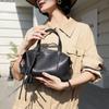2026 New Cowhide Boston Pillow Bag Large Capacity Commuter Foreign Trade Leather Small Bag Casual Shoulder Crossbody Bag