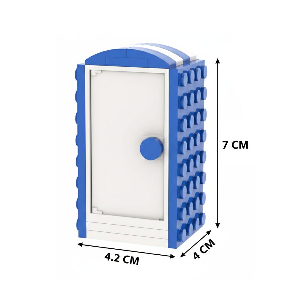 Tragbare Toilette Loo City MOC Szenen Dunny Klassische Straße Porta-Potty Dekoration WC Bausteine Bildung Kinder Spielzeug