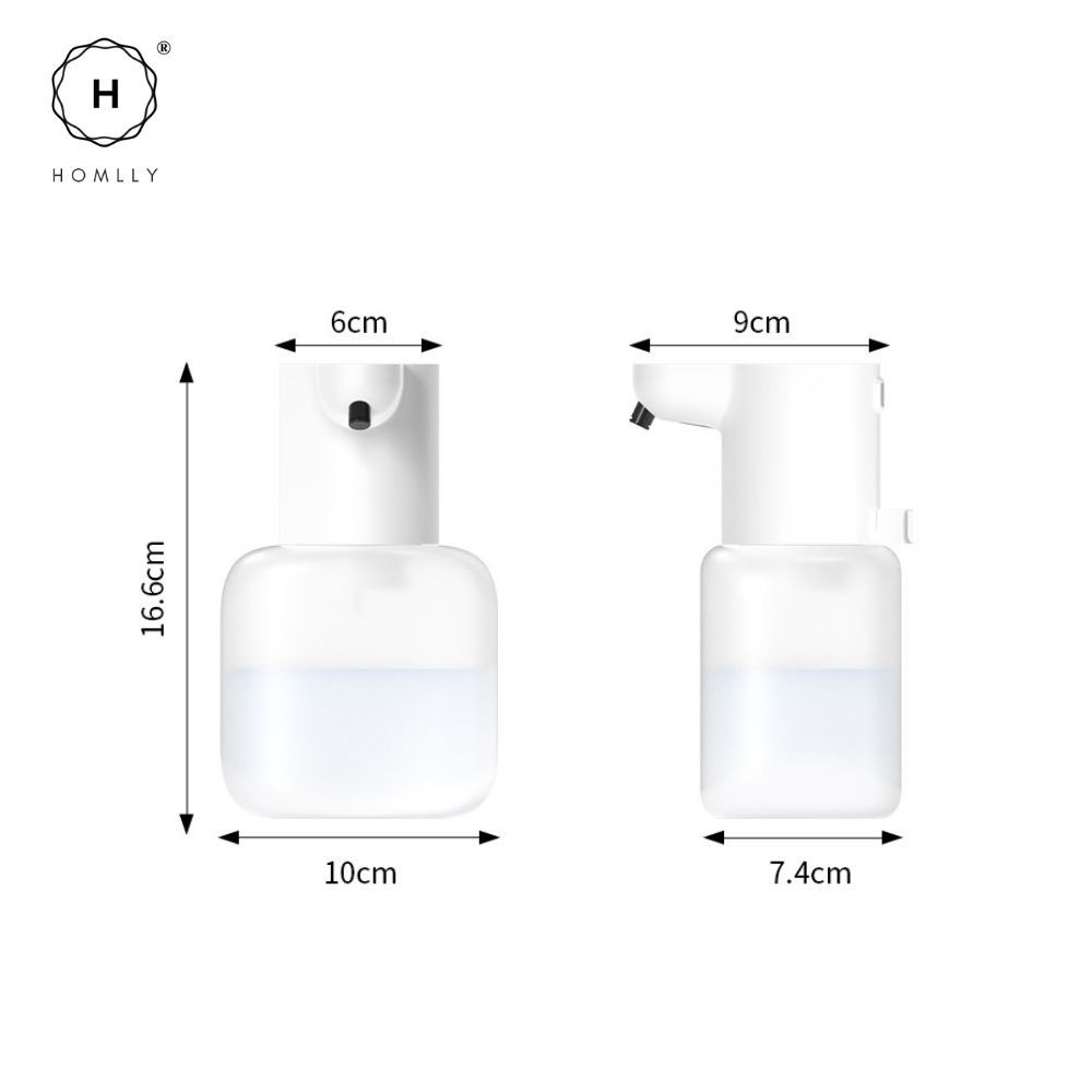 Homlly Automatic Sensor Adjustable Foaming Soap Gel USB C Rechargeable Dispenser (500mL) (X2PCS)