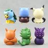6Pcs/1Set Pocket Monsters Anime Figure Kawaii Pikachu In Disguise Action Figures PVC Desktop Decorations Model Dolls Toy Gifts