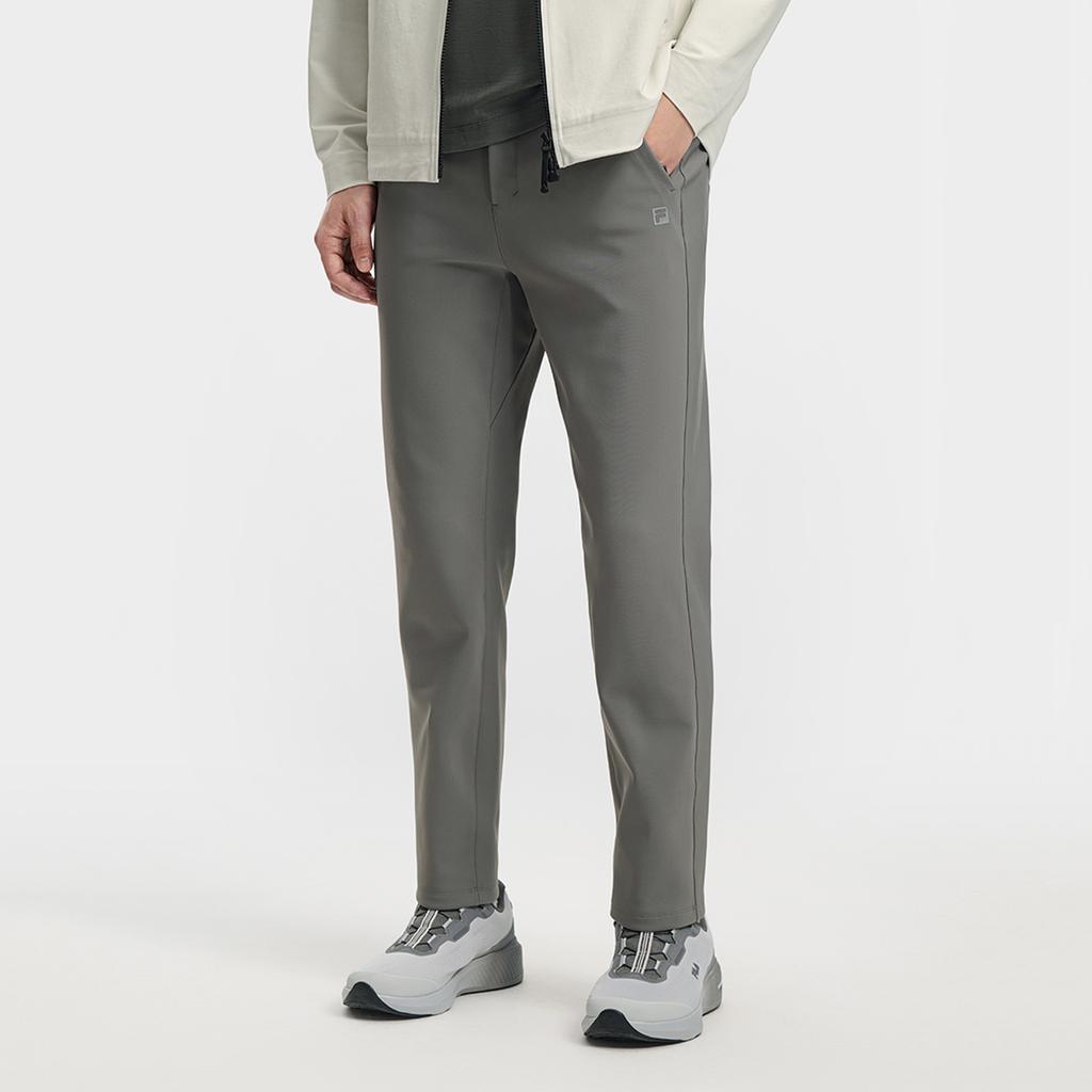 Fila A.P. Simple Comfortable Fashion Casual Versatile Straight Leg Knit Sports Pants Men Pants Gray A11M611604FDY