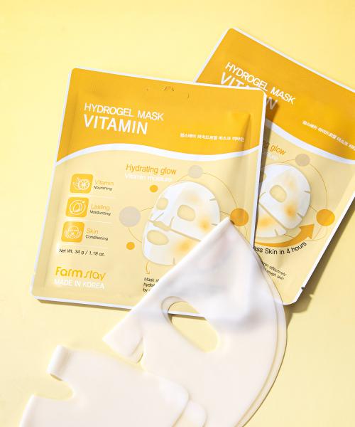 Farm Stay Collagen x Vitamin Hydrogel Mask Duo Set