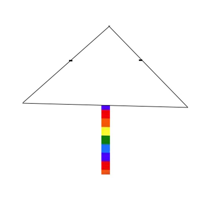 XinJingZhou Outdoor Blank Kite DIY Painting & Graffiti Kit