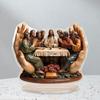 Artistics Acrylic Last Supper Figurine Classical Spiritual Desk Display Sturdy Home Office Decoration