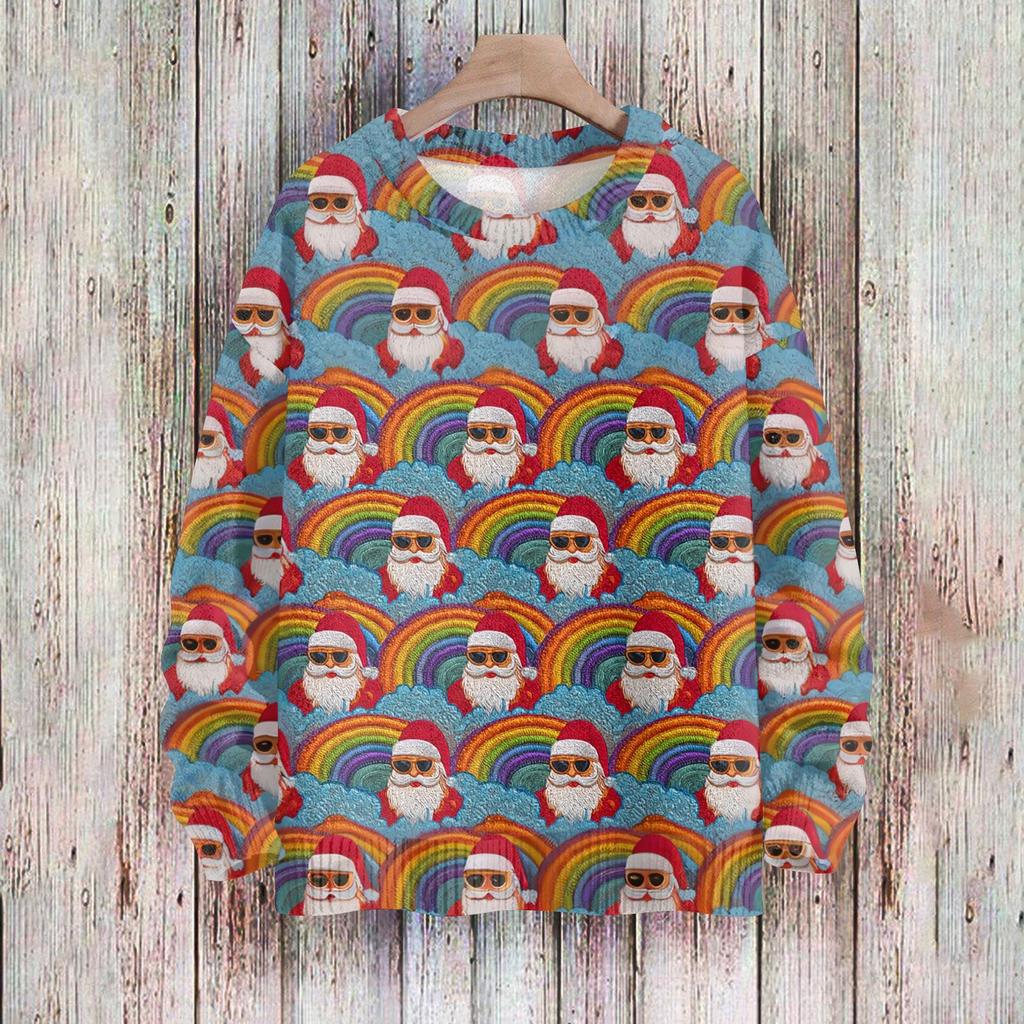 Christmas Sweatshirts For Women Knit Sweater Cute Shirt Fall Crewneck Pullover Tops