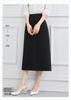 Half Length Skirt: Summer High Waist Slimming A-line Skirt Temperament Commuting Half Length Skirt for Women
