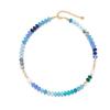 Women Colorful Natural Stone Handmade Beaded Flower Clavicle Necklace Beach Jewelry