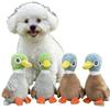 Soft Plush Duck Shaped Squeaky Chew Toy for Pets