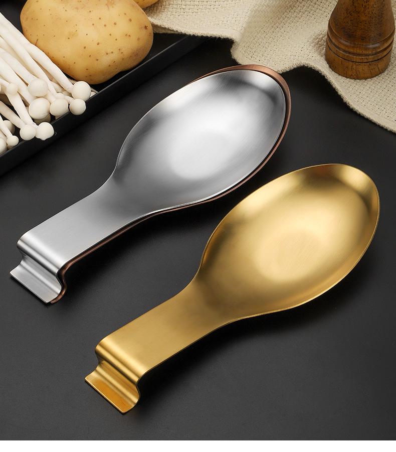 Thickened Stainless Steel Buffet Clip Tray & Utensil Storage Rack