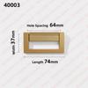 NAIERDI 5 Pieces Concealed Flat Furniture Handle Black Invisible Cabinet Pulls Aluminum Alloy Wardrobe Door Handles