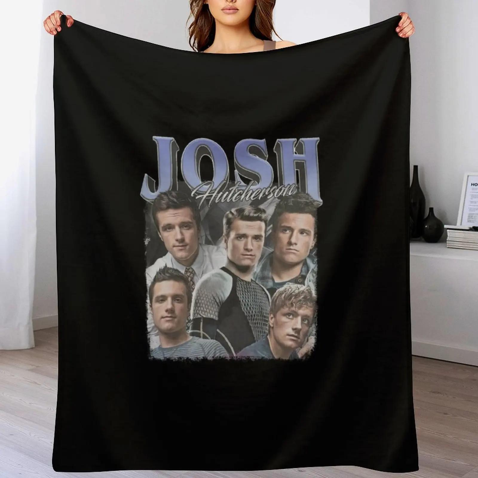 Creative Homewares Unisex White Josh Hutcherson Retro Throw Blanket Fade Resistant Durable Throw Blanket