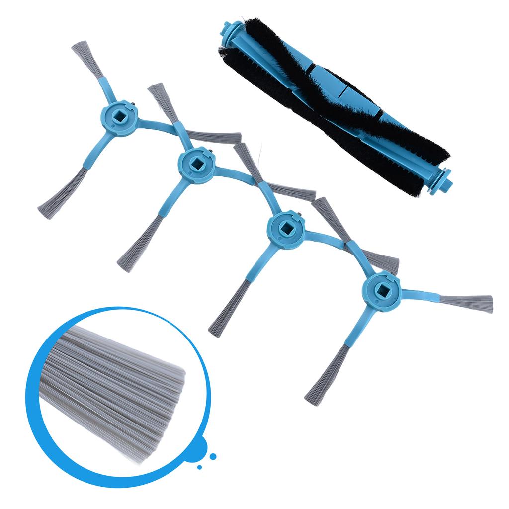 1 Set Main Roller Brush And Side Brushes For Conga 7490 /8290 For Immortal For Genesis Vacuum Cleaner Replacement Accessories