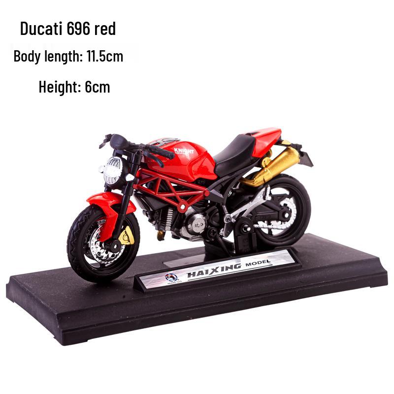 Father's Day Motorcycle Cake Topper: Alloy Slide Motorcycle Model Birthday Gift