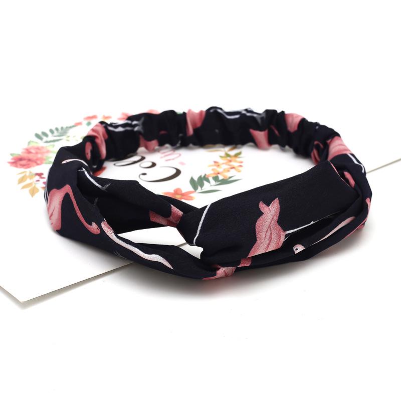 Fashion Bohemian Headband Print Hairbands For Women Girls Vintage Cross Knot Turban Bandanas Headwear Hair Accessories