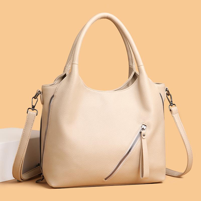 Modische Kunstleder-Umhängetasche für Damen, Handtasche mit großem Fassungsvermögen, Retro-Umhängetasche geeignet für den täglichen Gebrauch und zum Einkaufen