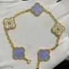 Nuova Versione Bracciale Quadrifoglio Cinque Fiori Agata Rossa Naturale Madreperla Bianca Bracciale da Donna Bracciale Laser