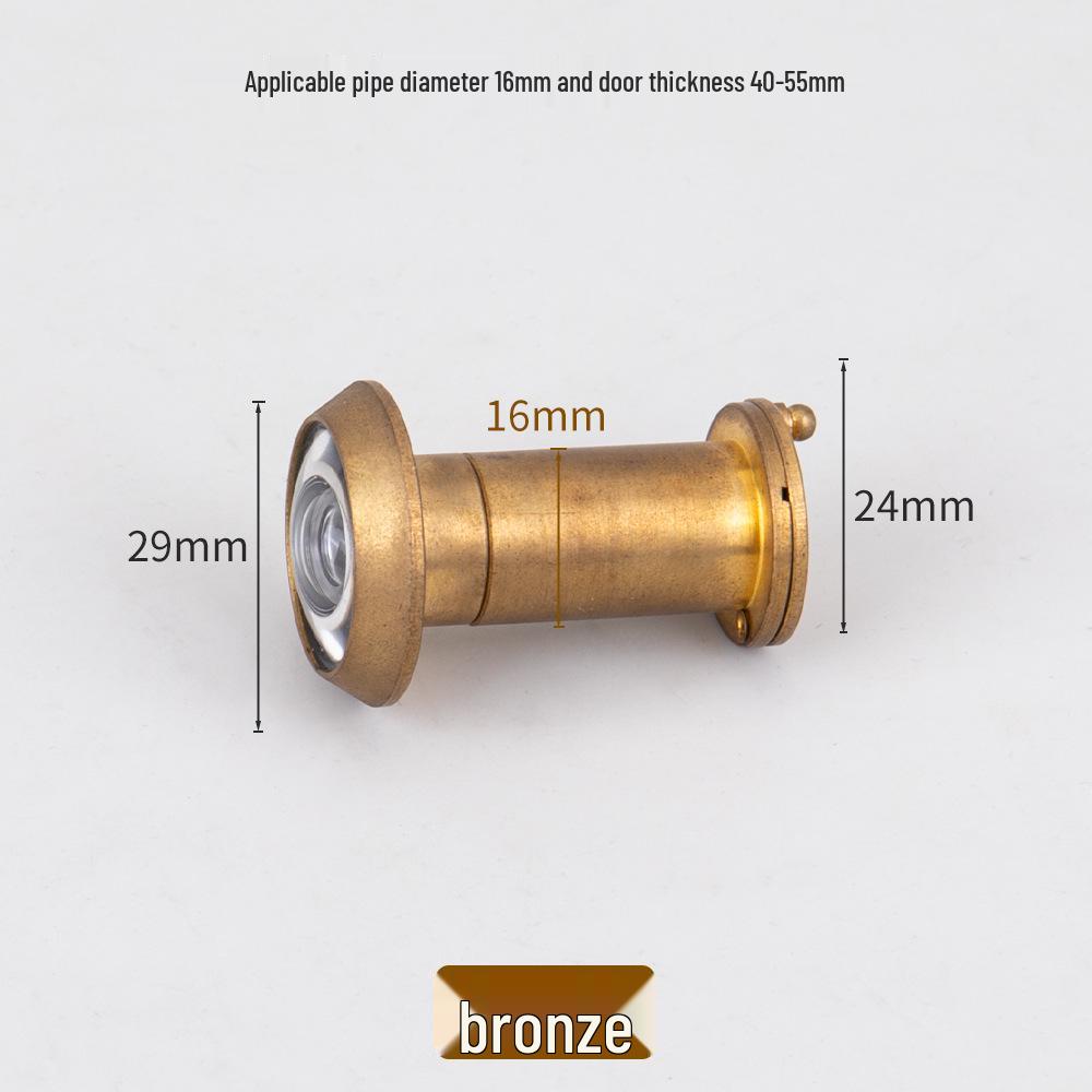 Zinc Alloy Anti-Pry HD Glass Door Peephole for Home Security