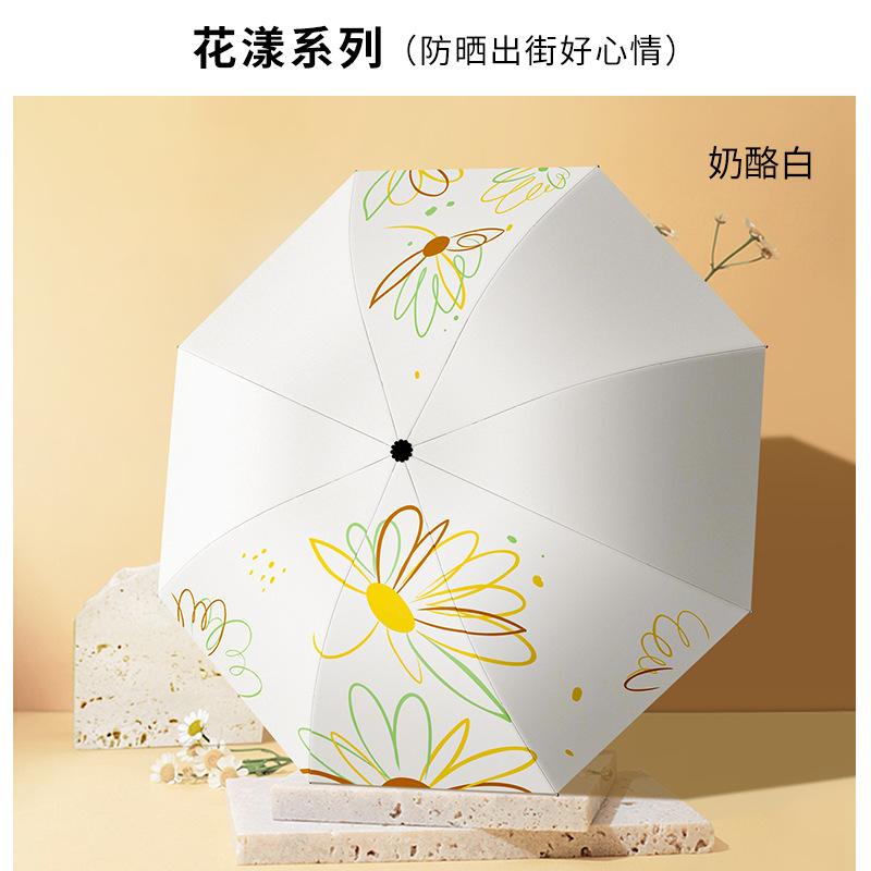 ins manually enlarged double umbrella summer windshield sun protection parasol female UV protection