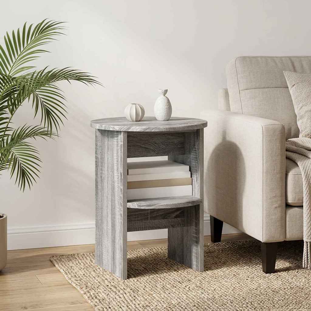 Side Cabinet Grey Sonoma Ø40 x 50 cm Particleboard