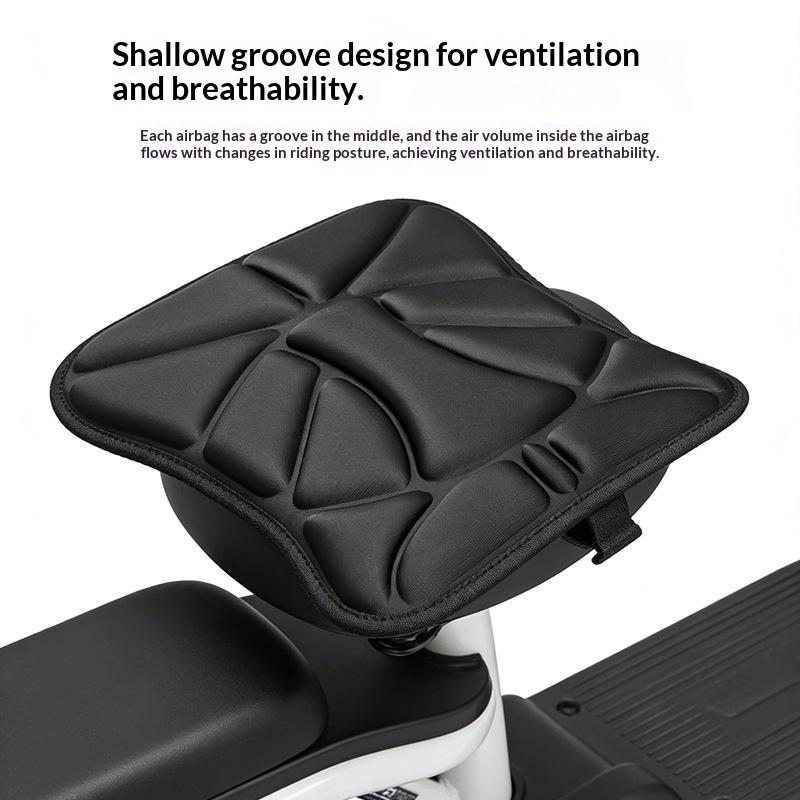 2Pcs/Set Universal Motorcycle Fit For Seat Pad Anti Slip Shock Absorbing 3D Comfort Cushion Fit For Seat Breathable Fit For Seat