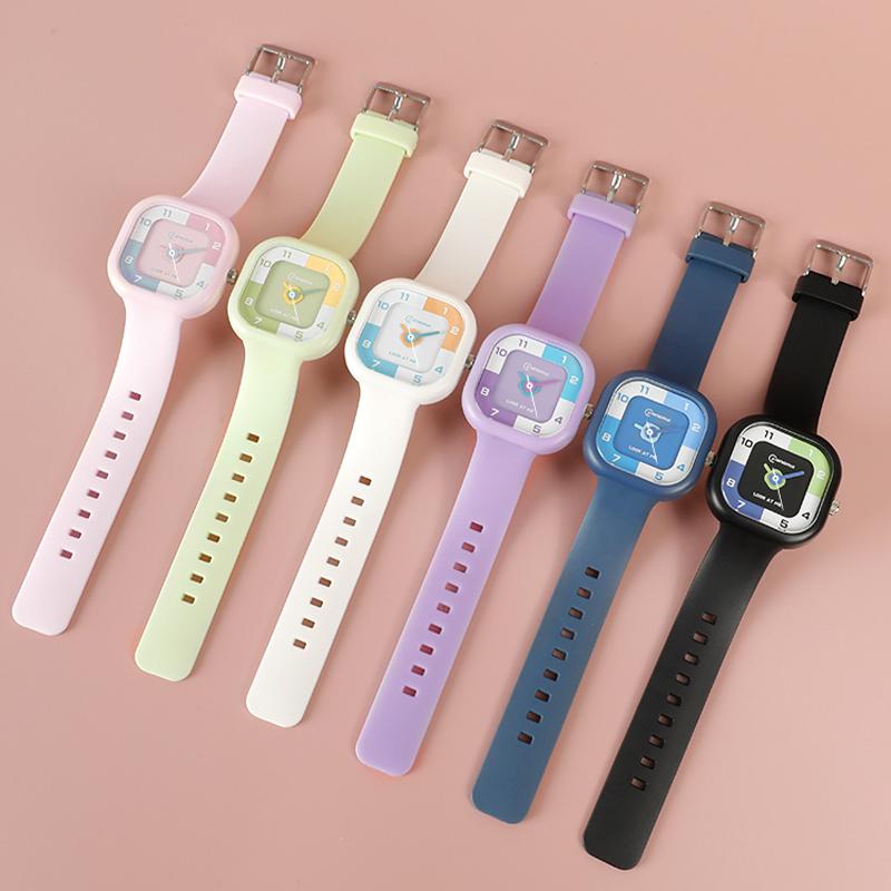 UTHAI CA05 Women's Square Watch Student Sports Watches Korean Edition Simple 30M Waterproof Couple Wristwatch Men's Clock