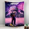Tapestry Max Verstappen F1 Red Bull Purple Pink Neon Helmet Car Crowd Hands Art