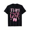 Women Team Girl Graphic T-Shirt Pink Letter Ballet Shoes Print Crew Neck Short Sleeve Regular Fit All-Season Casual Daily Top