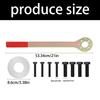 Pulley Removal Tool Kit for EJ Engine Repair 499977000, Holding Wrench with Spacer Piece and 8 Mounting Bolts for Crank Pulley and Timing Service
