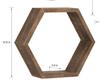 1PC Shelving Wall Hanging Wooden Hexagonal Frame Lattice Succulent Plant Frame Living Room Wall Decoration Top Wall Hanging Frame for Home