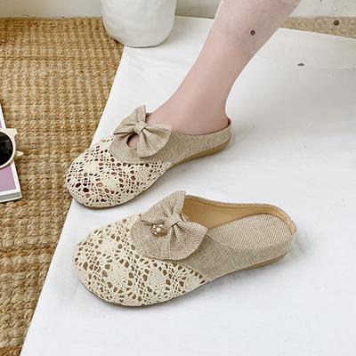 New Style of Baotou Half-slipper Women's Shoes Versatile for Lazy People Fisherman's Cool Slippers