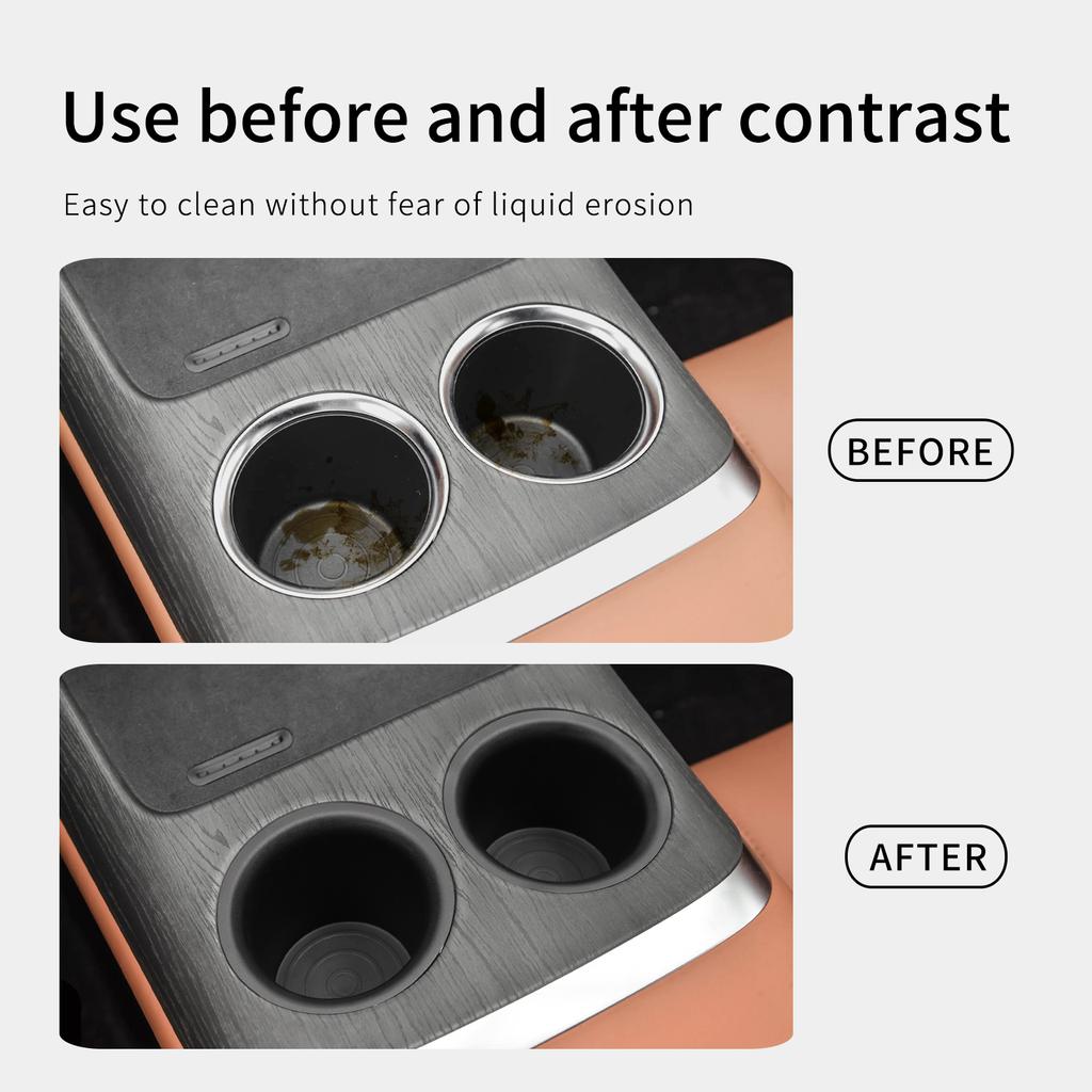 For Changan CS75 PLUS 2025 2025 Cup Holder Storage Box TPE Shock-Absorbing Central Armrest Cup Tray Tidying