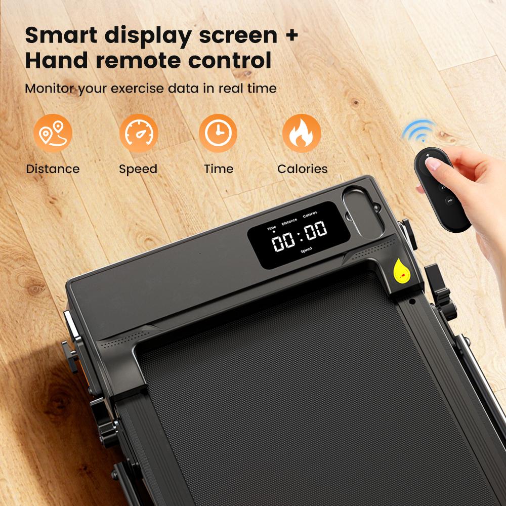 Treadmill iScooter Speed 1-12km/h Lndoor Treadmill With Bluetooth APP LED Display Max Load 120Kg Black FT52